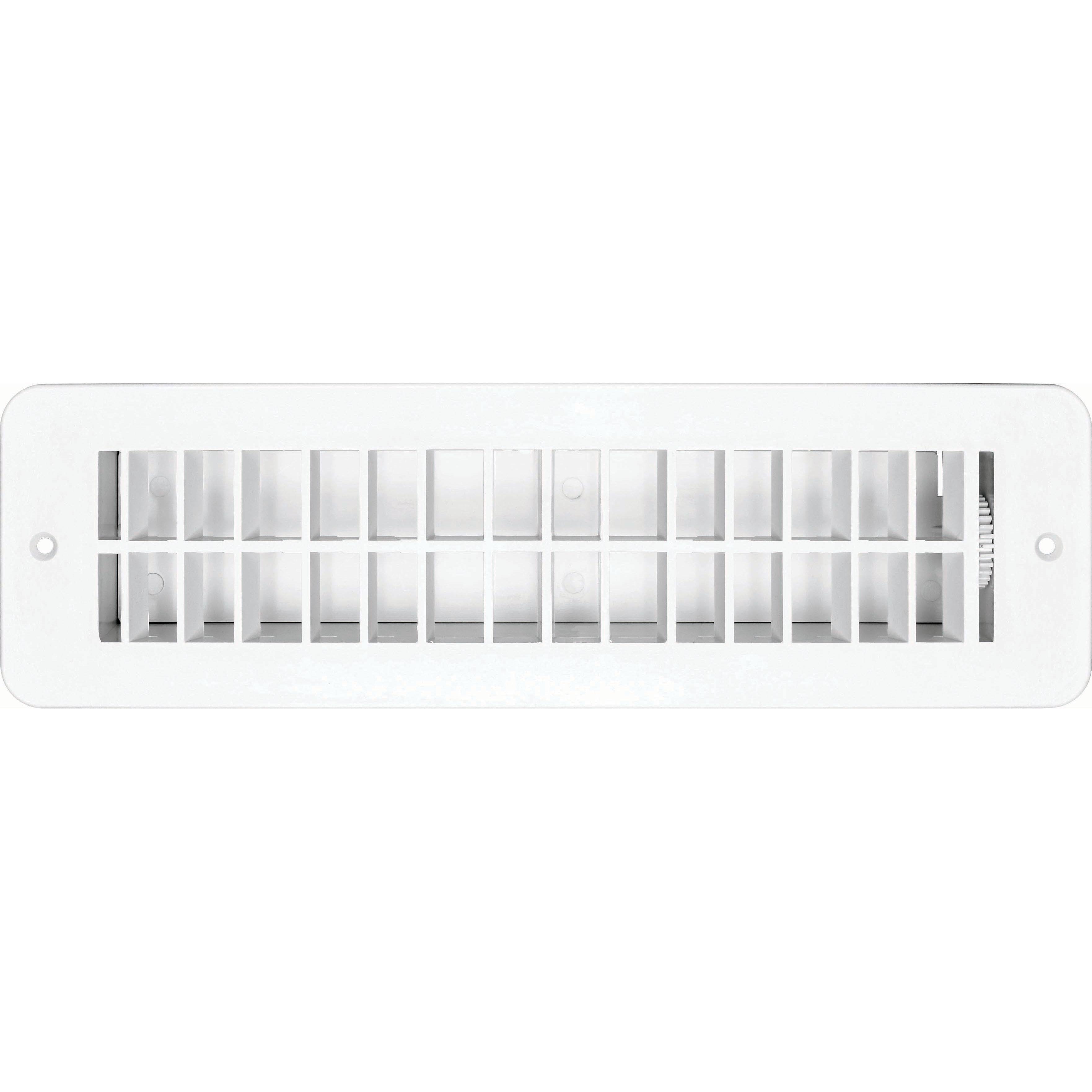 Vent Register, Plastic, Damp 2.25"x10"